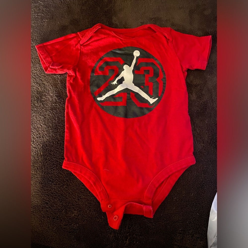 2 Baby Jordan bodysuits